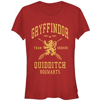 Juniors' Harry Potter Gryffindor Quidditch Fitted Graphic Tee