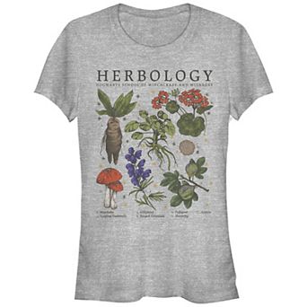 Juniors' Harry Potter Herbology Plants Fitted Graphic Tee