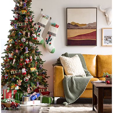 National Tree Company 7-Ft Feel-Real® Pacific Mixed Pine 350-Light Artificial Christmas Tree