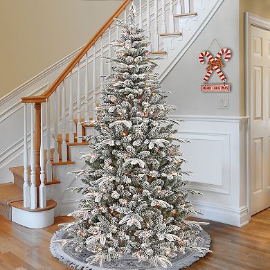National Tree Company 7-ft. 350-Light Pacific Mixed Pine Flocked Artificial Christmas Tree
