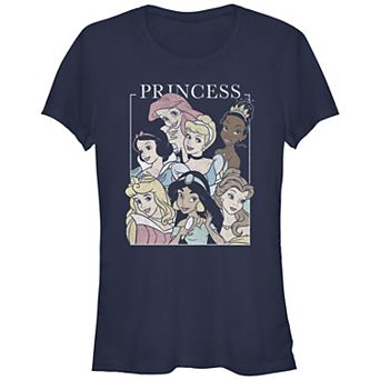 Disney Princesses Princess Story Box Juniors' Fitted Graphic Tee