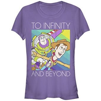 Disney / Pixar's Toy Story Buzz Lightyear & Woody Juniors' To Infinity And Beyond Fitted Graphic Tee