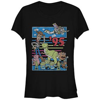 Disney / Pixar's Toy Story Juniors' 95 Retro Distressed Colorful Fitted Graphic Tee
