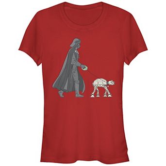 Juniors' Star Wars Darth Vader AT-AT Walker Fitted Graphic Tee