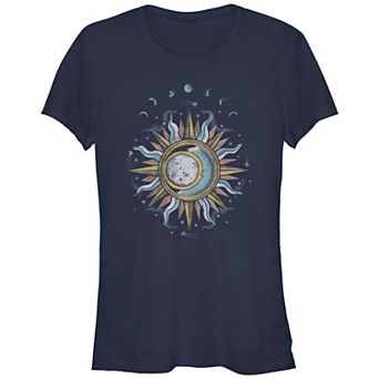 Juniors' Trendy Sun Moon Mystic Fitted Tee