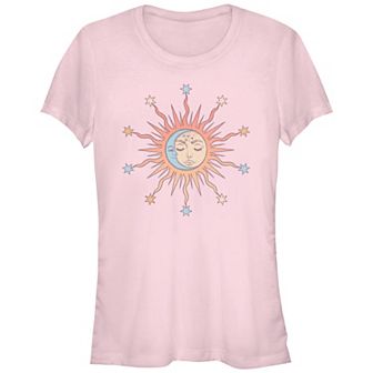 Juniors' Sun Moon Stars Fitted Tee