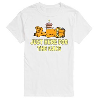 Big & Tall Garfield Here For Cake Graphic Tee
