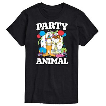 Big & Tall Garfield Party Animal Graphic Tee