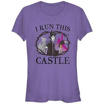 Disney's Sleeping Beauty Juniors' Maleficent Runs This Castle Fitted Tee