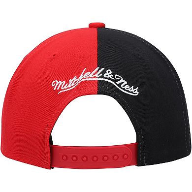 Men's Mitchell & Ness Red Houston Rockets Hardwood Classics Retroline Snapback Hat