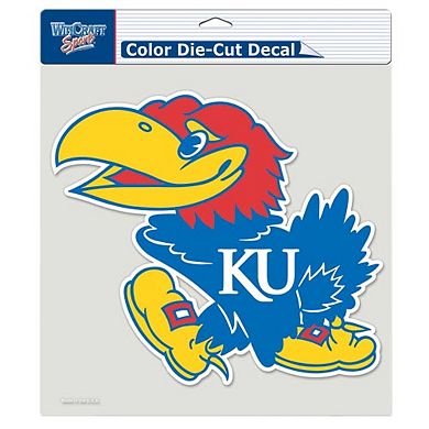 Kansas Jayhawks 8'' x 8'' Color Die-Cut Decal