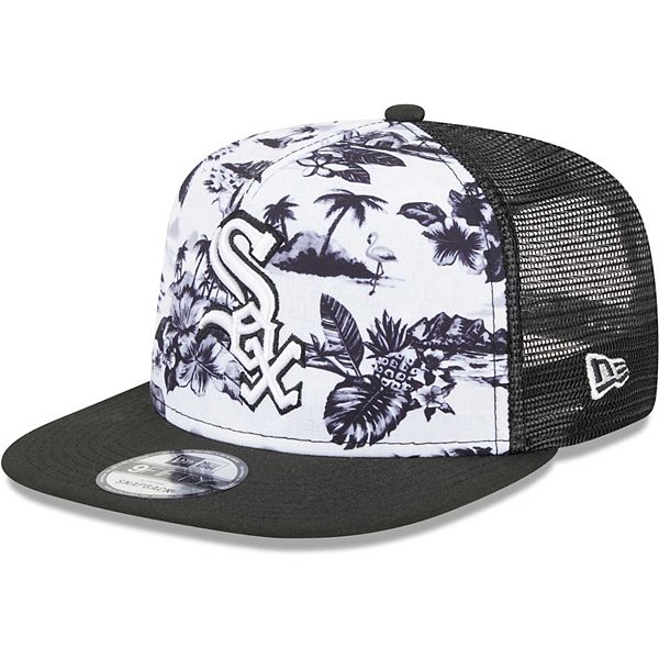 Men's New Era White/Black Chicago White Sox Vacay 2.0 A-Frame
