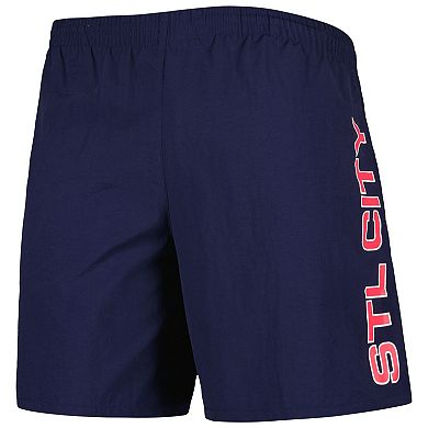 Men's Mitchell & Ness Navy St. Louis City SC Heritage Woven Shorts
