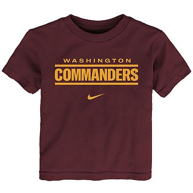 Toddler Nike Burgundy Washington Commanders Wordmark T-Shirt