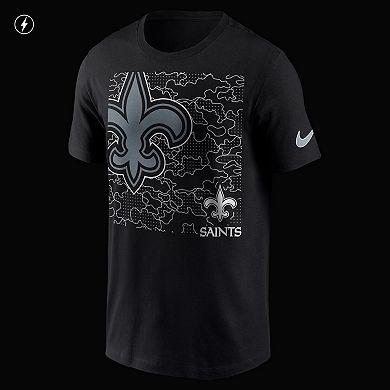Men's Nike Black New Orleans Saints RFLCTV T-Shirt