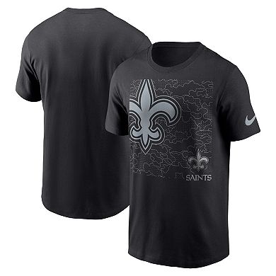 Men's Nike Black New Orleans Saints RFLCTV T-Shirt