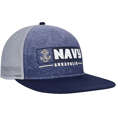 Men's Colosseum Navy/Gray Navy Midshipmen Snapback Hat
