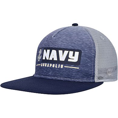 Men's Colosseum Navy/Gray Navy Midshipmen Snapback Hat