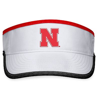 Men's Top of the World White Nebraska Huskers Daybreak Adjustable Visor