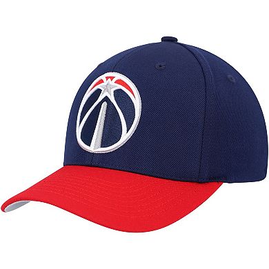 Men's Mitchell & Ness Navy/Red Washington Wizards MVP Team Two-Tone 2.0 Stretch-Snapback Hat