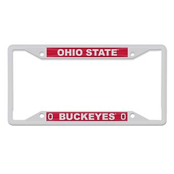 WinCraft Ohio State Buckeyes Chrome Color License Plate Frame