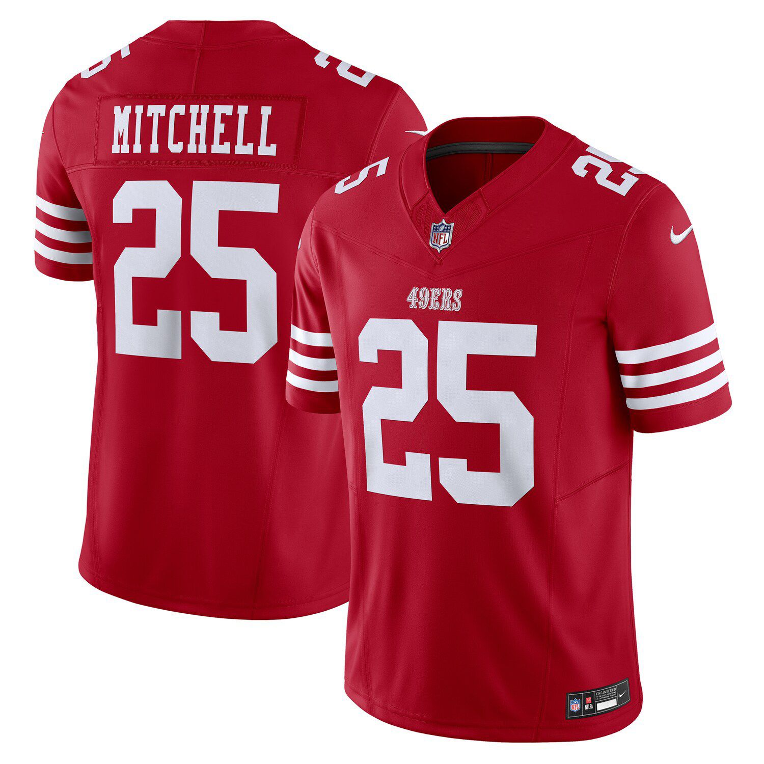 Men's San Francisco 49ers Deebo Samuel Nike Scarlet Vapor Limited Jersey