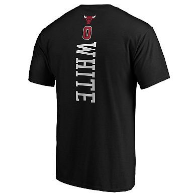 Men's Fanatics Branded Coby White Black Chicago Bulls Playmaker Name & Number Team T-Shirt