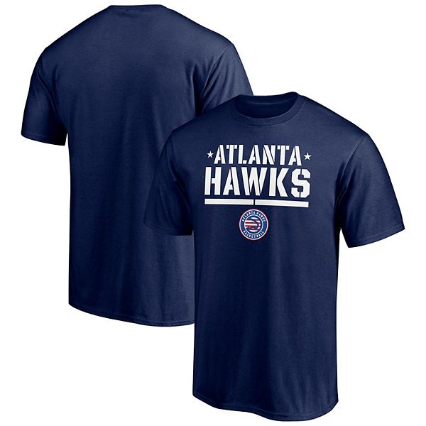 Men's Fanatics Branded Navy Atlanta Hawks Hoops For Troops Trained T-Shirt