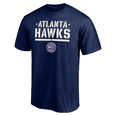 Men's Fanatics Branded Navy Atlanta Hawks Hoops For Troops Trained T-Shirt