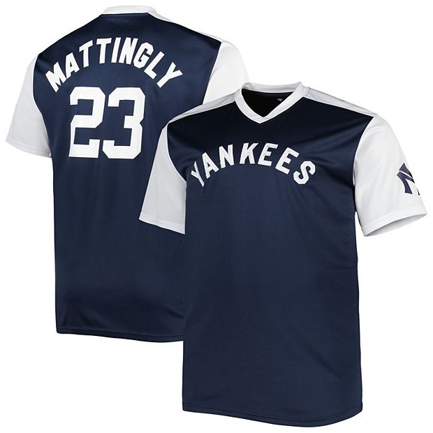 Men's Don Mattingly Navy/White New York Yankees Cooperstown Collection  Replica - 21073689
