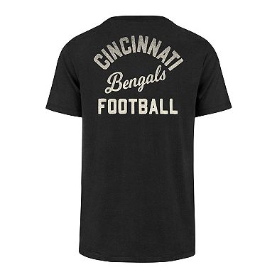 Men's '47 Black Cincinnati Bengals Turn Back Franklin T-Shirt
