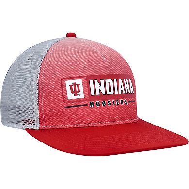 Men's Colosseum Crimson/Gray Indiana Hoosiers Snapback Hat