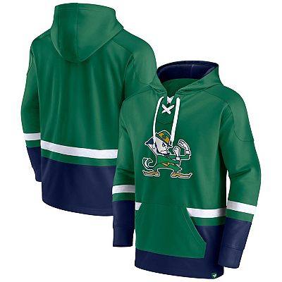 Men s Fanatics Branded Green Notre Dame Fighting Irish First Battle Pullover Hoodie