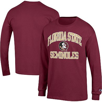 Men's Champion Garnet Florida State Seminoles High Motor Long Sleeve T-Shirt