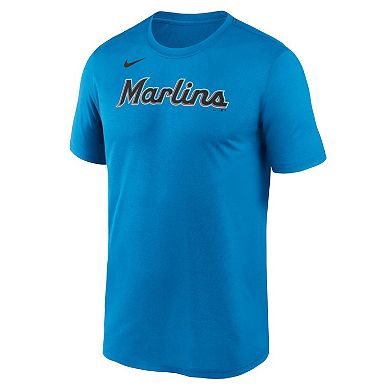 Men's Nike Blue Miami Marlins Wordmark Legend Performance Big & Tall T-Shirt