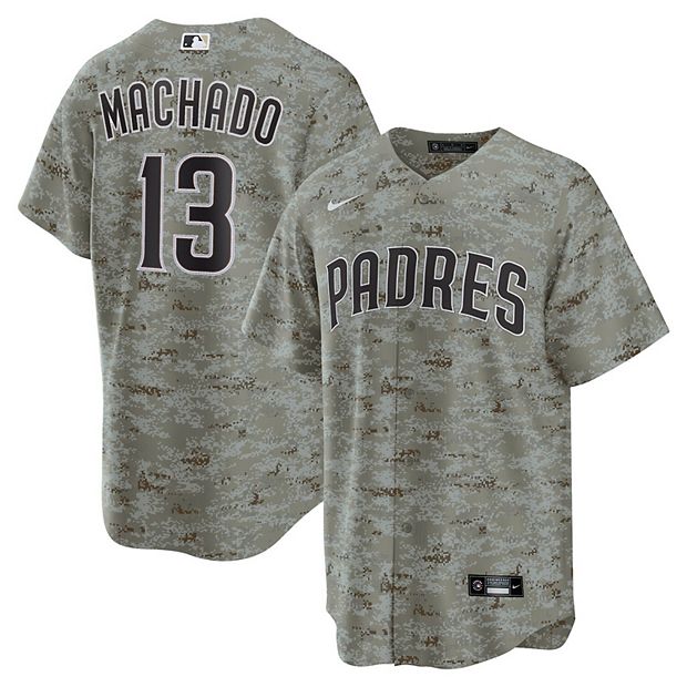 Men s Nike Manny Machado Camo San Diego Padres USMC Alternate Replica Player Jersey