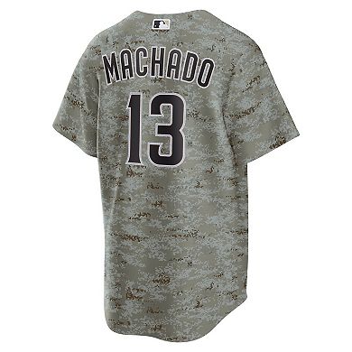 Men's Nike Manny Machado Camo San Diego Padres USMC Alternate Replica Player Jersey