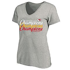 Women's Fanatics Branded Red Kansas City Chiefs Super Bowl LVII Champions Lace-Up Long Sleeve T-Shirt