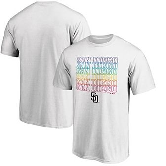 Men's Fanatics Branded White San Diego Padres City Pride T-Shirt