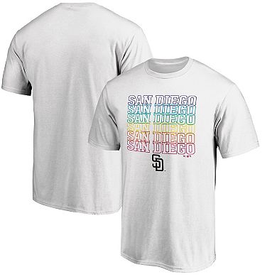 Men's Fanatics Branded White San Diego Padres City Pride T-Shirt