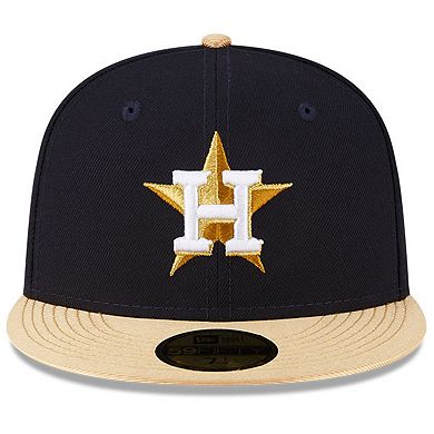 New Era Navy Houston Astros 2023 Gold Collection 59FIFTY Fitted Hat