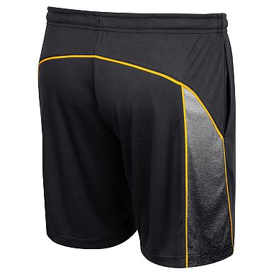 Men's Colosseum Black Appalachian State Mountaineers Laws of Physics Shorts