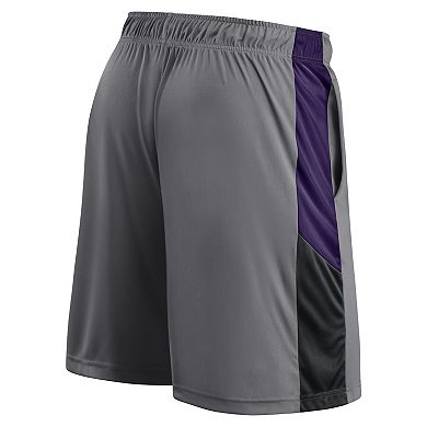 Men's Fanatics Gray Phoenix Suns Practice Performance Shorts