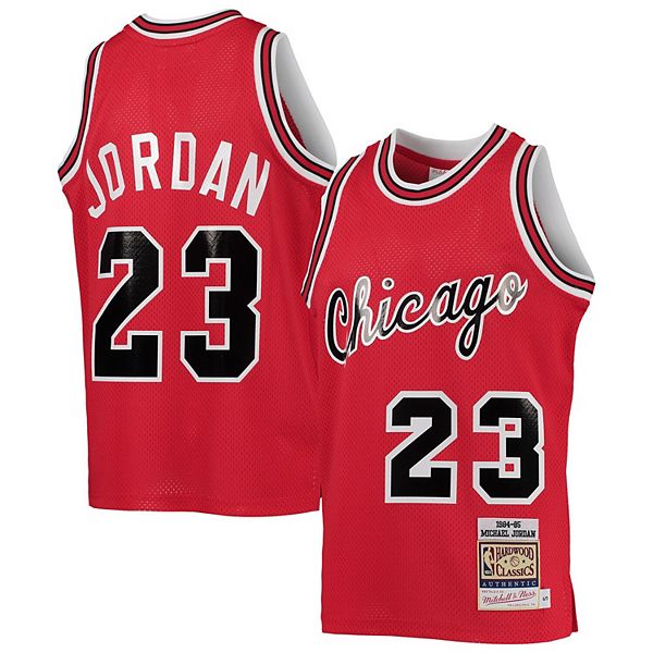 Mitchell & Ness Youth 1984 Chicago Bulls Michael Jordan #23 Hardwood Classics Authentic Jersey - Red - L (Large)