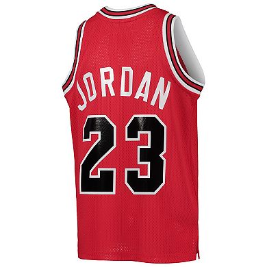 Youth Mitchell & Ness Michael Jordan Red Chicago Bulls 1984-85 Hardwood Classics Authentic Jersey