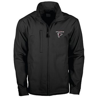 Men's Dunbrooke Black Atlanta Falcons Journey Workwear Tri-Blend Full-Zip Jacket