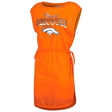 Women's G-III 4Her by Carl Banks Orange Denver Broncos G.O.A.T. Swimsuit Cover-Up