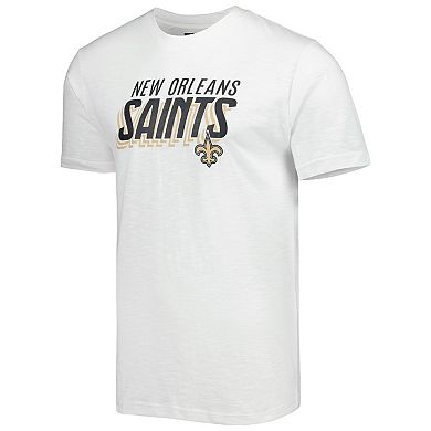 Men's Concepts Sport Charcoal/White New Orleans Saints Downfield T-Shirt & Shorts Sleep Set