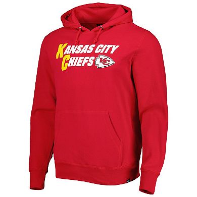 Men's '47 Red Kansas City Chiefs Regional Headline Pullover Hoodie