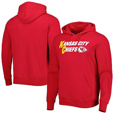 Men's '47 Red Kansas City Chiefs Regional Headline Pullover Hoodie